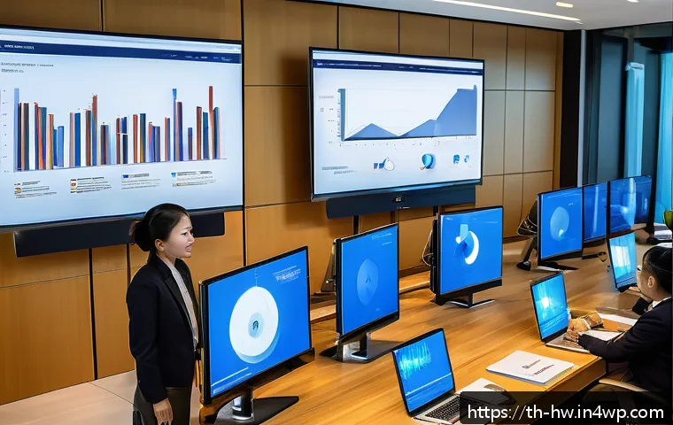 성장 구간 분석의 실수 피하기 - A modern business meeting room in Bangkok with diverse Thai professionals analyzing digital data on ...